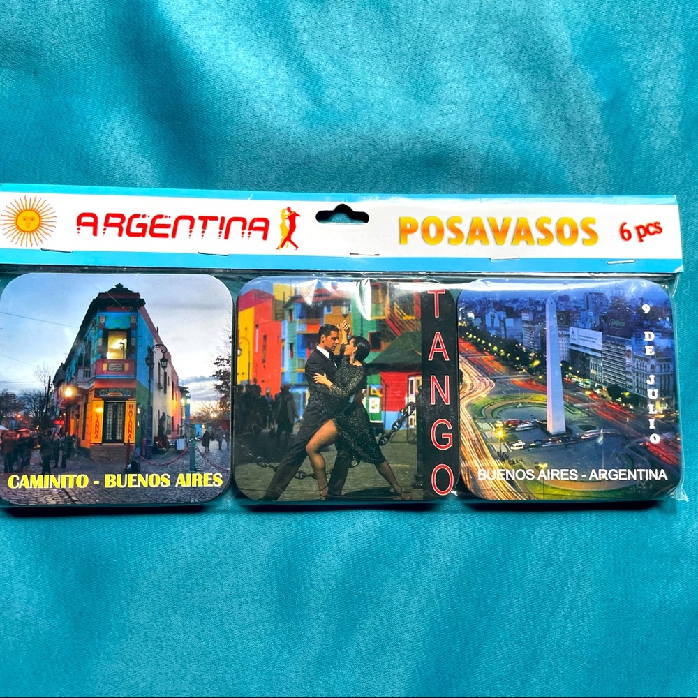 Coaster set from Buenos Aires, Argentina